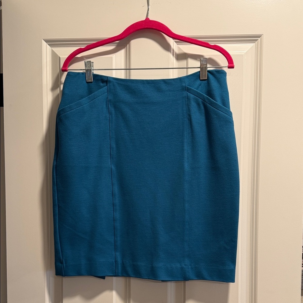 CAbi Teal Pencil Skirt